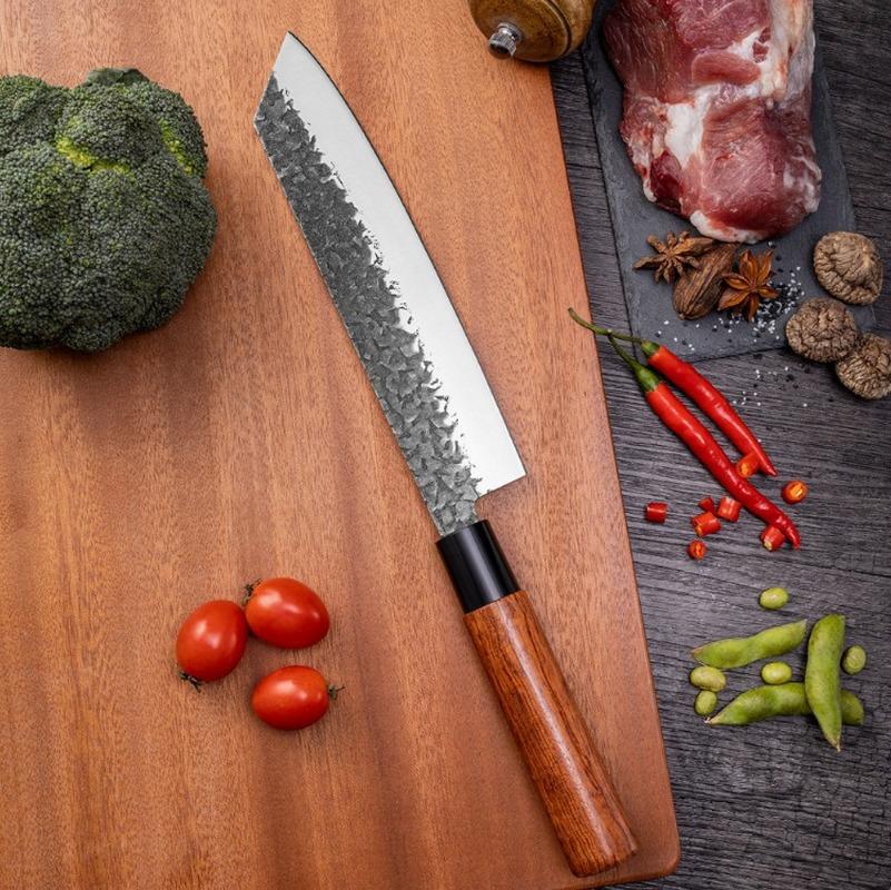 4 шт./компл. кухонный нож для лосося, набор кухонных ножей с деревянной ручкой, стальной нож