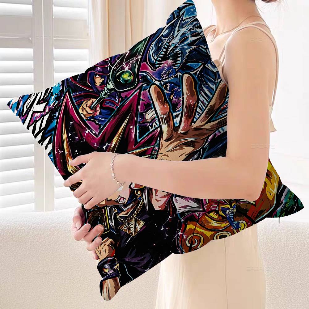 Amine Yu Gi Oh Retro Pillow Cushion Cover Pillowcase Living Room Sofa Home Decor Customized