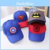 Batman Superman Kids Baseball Cap With Breathable Cotton And Brim Short
