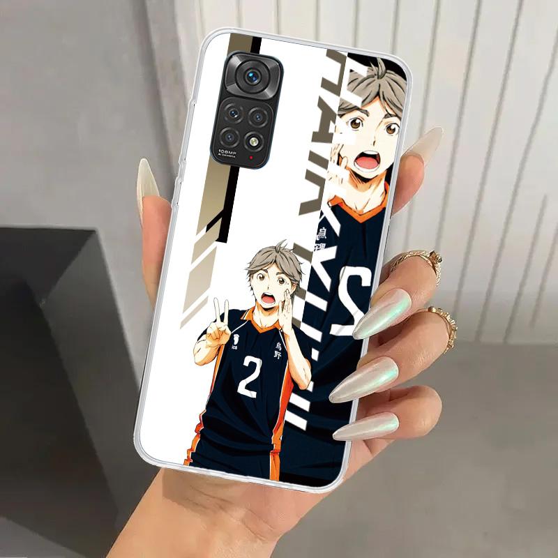 Чехол для телефона Haikyuu Oya School Volleyball для Xiaomi Redmi Note 15 14 14S 13 12S 12 Pro 11S 11 Plus 11T 11E 10S Мягкий Funda