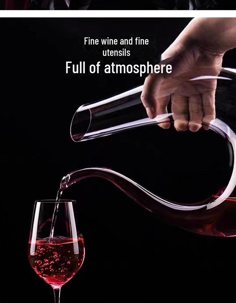 U-образный роскошный хрустальный графин для вина