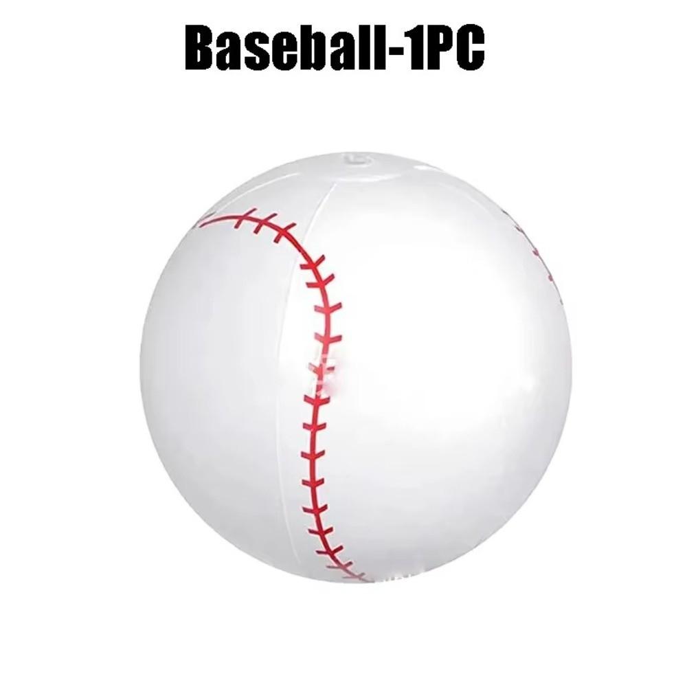 1PC Beach Football Balls Baseball Style Water Play Toys Summer Inflatable Balls Sports Party