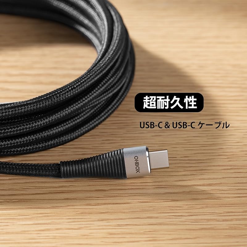 USB Type C Cable 1M C To Cable PD Compatible 100W Fast Charging Type C Prevention of Disconnection USBC iPhone16/15 Series, iPad Mini/Pro, Galaxy
