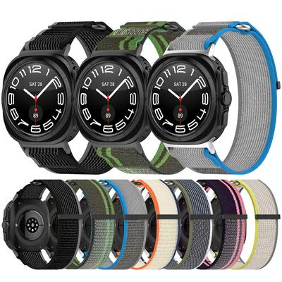 Нейлоновый ремешок-петля для путешествий для Samsung Galaxy Watch 7 Ultra 47 мм, мужской спортивный ремешок для Galaxy 7 47 мм ultra, браслет с закругленным концом без зазоров