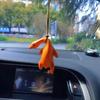 Color Change Duck Car Ornament Roast Duck Pendant Swing Decoration Mirror Accessories Mirror Vi N0X4