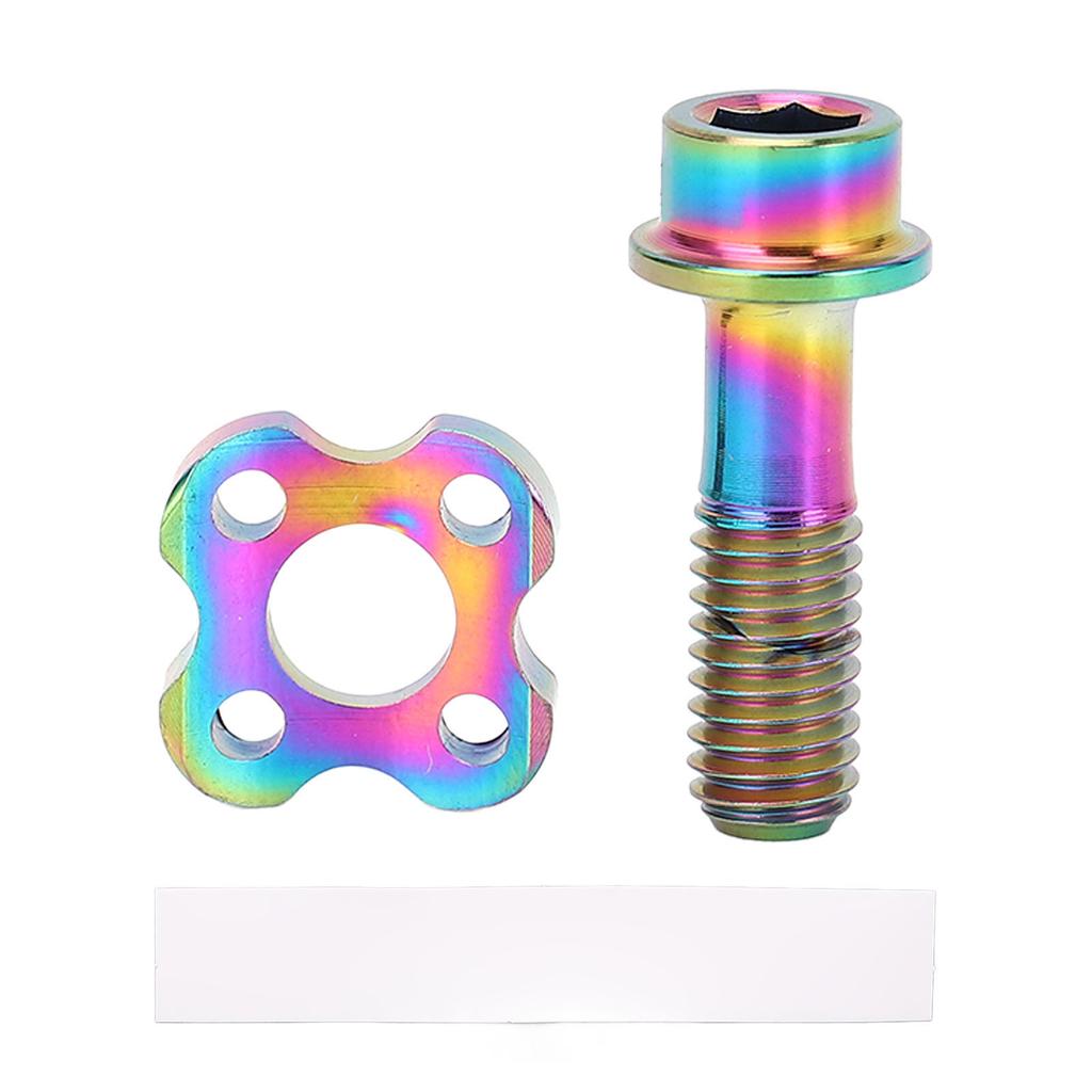 Cycle Front Derailleur Screw Washer Set Ti Alloy Derailleur Fixing Screw with Curve Washer