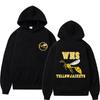 Winter Yellow Jacket Travel Hoodie Fashion Printed Sportswear Casual Street Wear Pattern Hip Hop Warm Hoodie