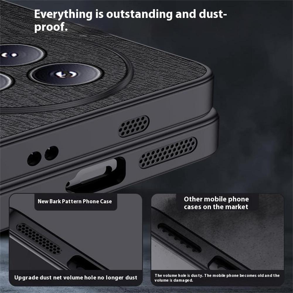 For Xiaomi Civi 5 Pro 5G Case Wood Texture PU Leather Coated PC TPU Phone Cover