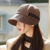 Весна и Осень Новая Женская Теплая Шапка Модная Элегантная Шапка для Верховой Езды Дорожная Ветрозащитная Солнцезащитная Шляпа