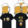 Beer Print Fusion Wheat Fighting Tshirt Unisex Unisex Oktoberfest Cartoon Graphic Breathable Vintage Cotton Streetwear Short-sleev Unisex