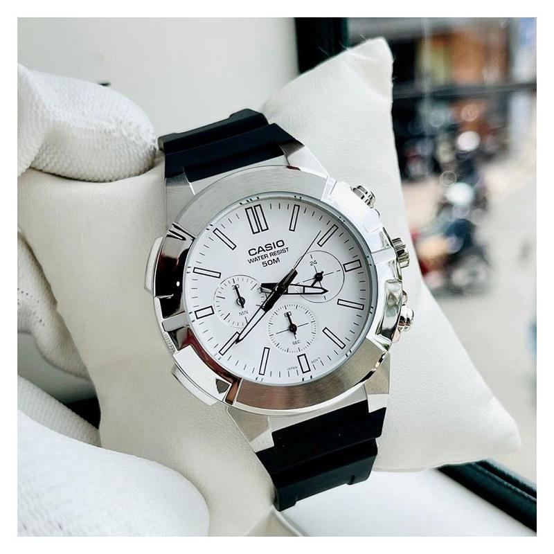 Casio Классическая, простая, изысканная и модная серия CASIOSTANDARD, водонепроницаемость 50 метров, кварцевый механизм, полимерный ремешок, японские и MTP-E500-7AV