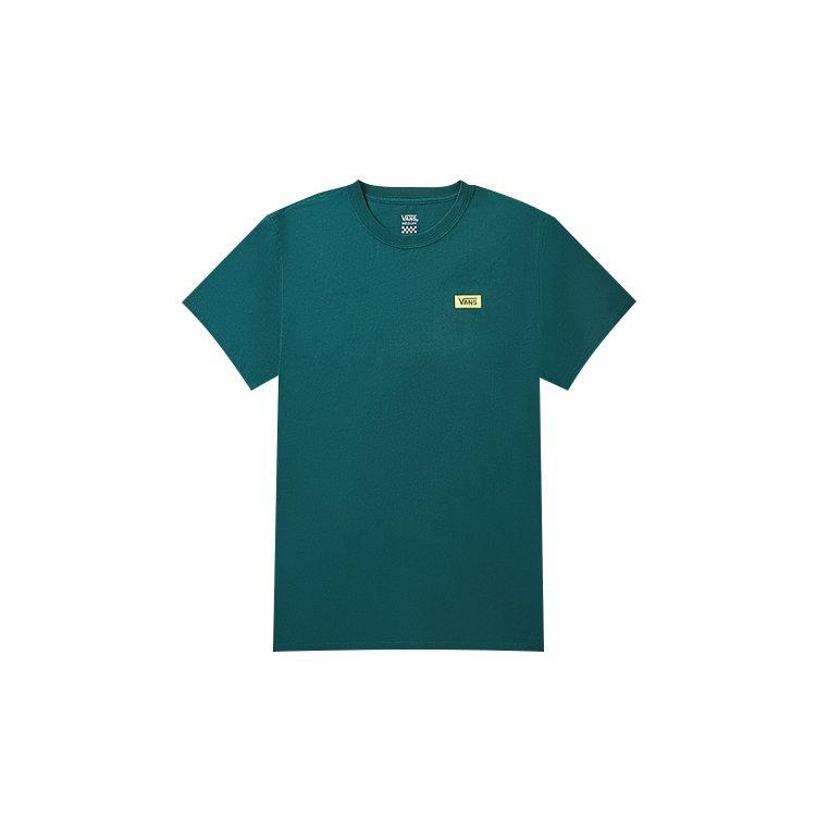 Vans T Shirts Unisex Green Crew Neck Moderate Straight Fit VN0A4BRPTTZ