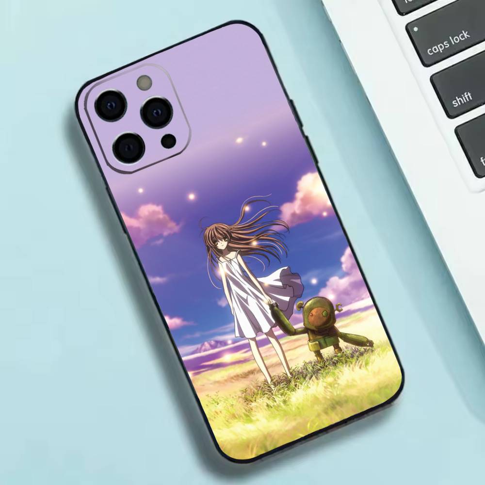 C-Clannad Самый милый Аниме Чехол для Телефона Силиконовый Мягкий Для IPhone 17 16 15 14 13 12 11 X XR Plus Pro Max Plus