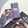 Чехол для iPhone 16 Pro с отделениями для карт, подставкой, задней крышкой из ПУ кожи с кольцом-держателем, ремешком на запястье
