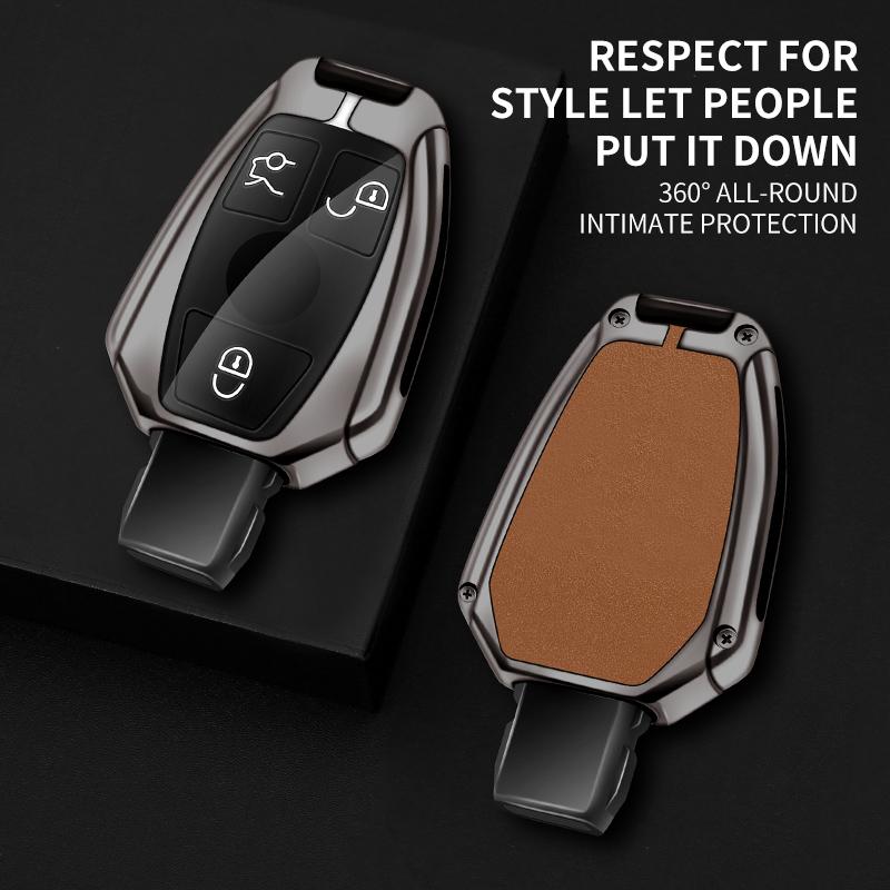 Чехол для дистанционного ключа автомобиля из цинкового сплава, брелок для Mercedes Benz ABCE Class GLA CLA GLC CLS W204 W221 W205 W176 W212 W463 AMG