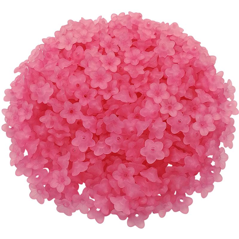 DIY Jewelry Making Fashion Morning Gory Flower Beads Caps Acrylic Multicolor Handmade Accessories Findings