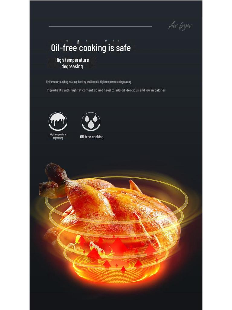 Верблюд 4л Бытовая Бездымная Аэрофритюрница - Механическая Электрическая Фритюрница для Картофеля Фри, Идеальный Подарок.