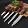 Нож шеф-повара из нержавеющей стали, нож с деревянной ручкой, нож для нарезки фруктов и овощей, нож для нарезки ломтиков