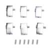 6Pcs Guitar String Locking Nut Split Type Bridge Lock Headless Electric Guitar Parts Accessories Silver