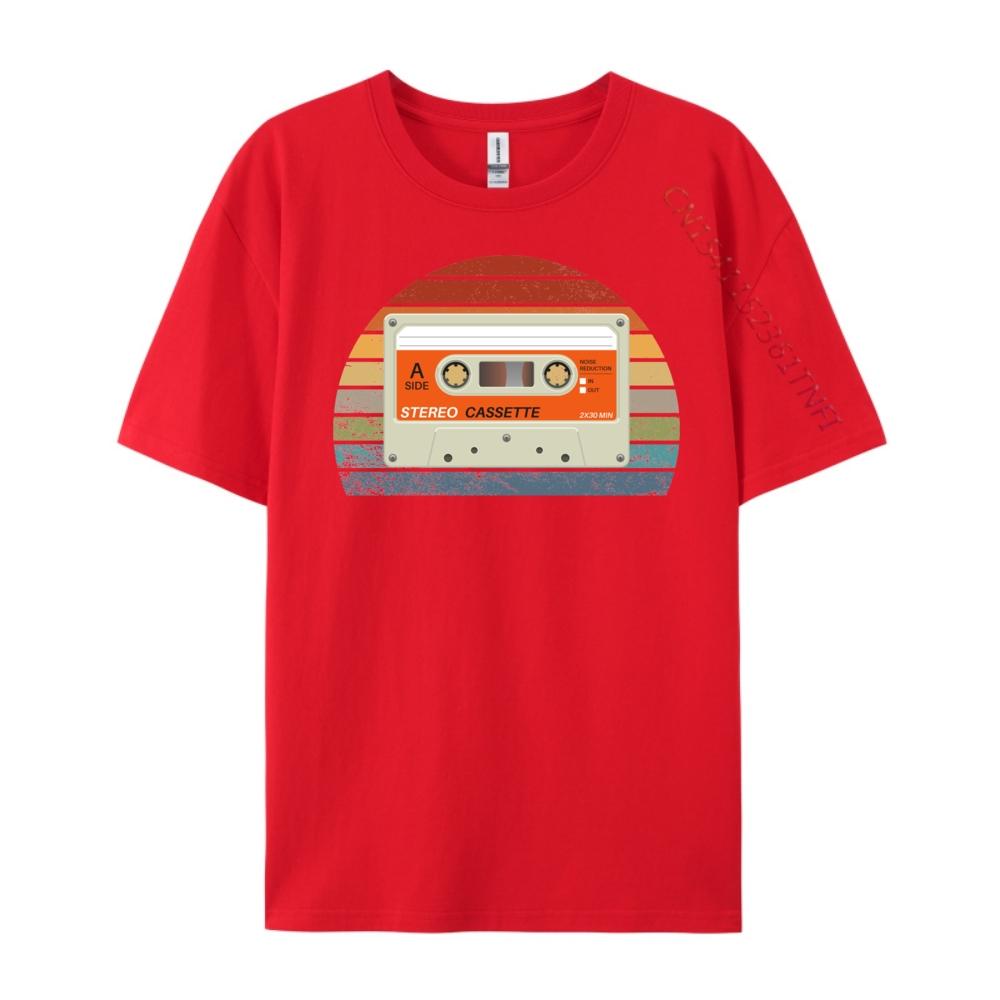 Cassettes Lover Tee Shirt Clothes Clothes Graphic Tee Shirt Breathable In Tops & Tees Printed On