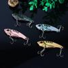 4pcs 11g 55mm Metal VIB Fishing Lures Crank Baits Red Eyes Fishlike Hook Tackle
