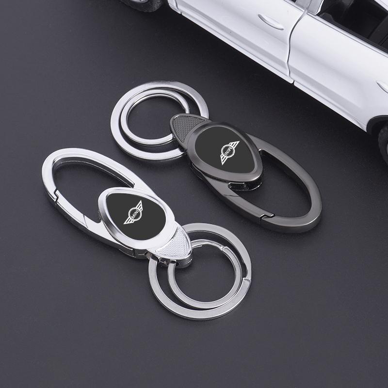 ZDNE2 All-Metal Alloy Car Emblem Key Chain Key Ring For BMW Mini Cooper R50 R53 R55 R56 R60 R61 F54 F55 F56 F60 Real image shooting