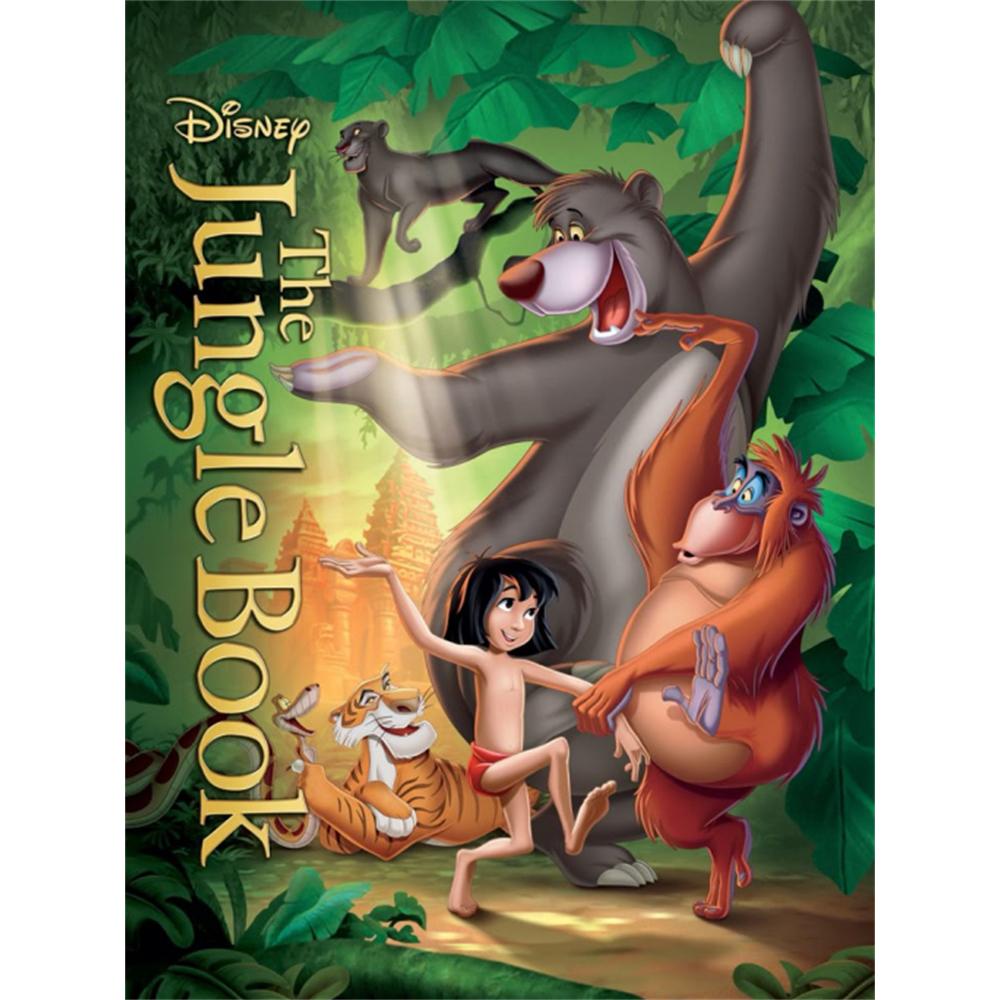 Disney 5D DIY Алмазная мозаика Приключение Маугли Мультяшная Полная алмазная мозаика Арт Набор для украшения стен