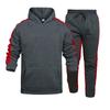 Hoodie Set New Sport Stripe Set Men's Casual Loose Hoodie Set