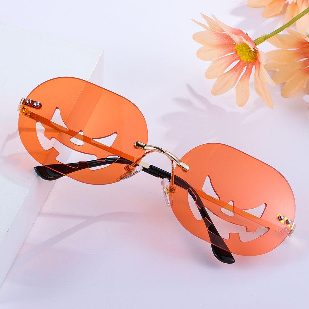 Halloween Decorations Oval Funny Party Glasses Sunglasses for Women Men Halloween Pumpkin Glasses