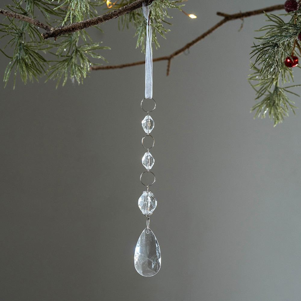 Акриловая подвеска «Ледяной бар», прозрачная, подвеска-сосулька на рождественскую елку, оформление сцены