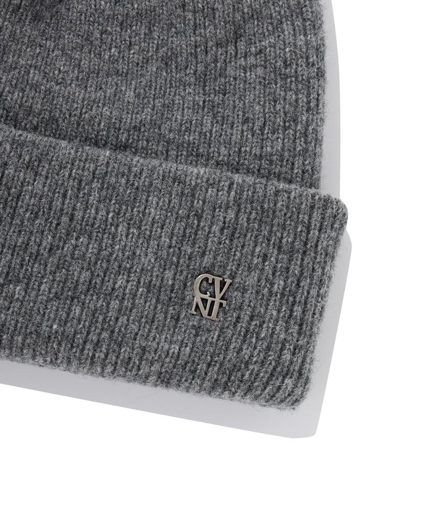 COVERNAT Authentic Cvnt Logo Wool Beanie Charcoal