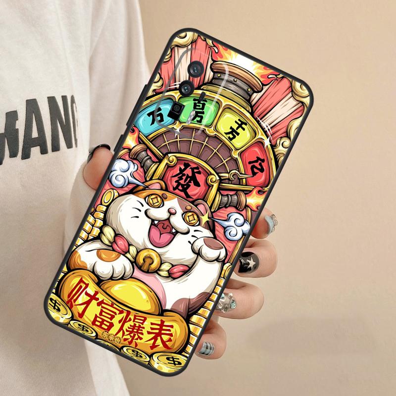 Чехол lucky cat с благословением для Xiaomi 17 15 14 Ultra 13T 14T 15T Pro POCO F8 F7 F5 F6 X3 X5 X6 X7 X8 Pro Max