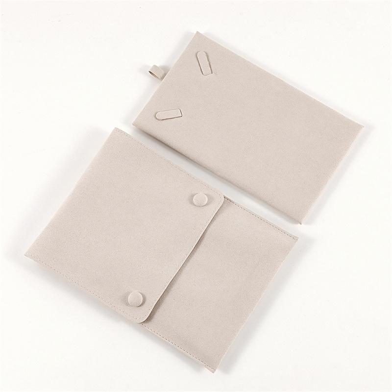 Jewelry Organizer Pouch with Card Bracelet Pearl Necklace Storage Wedding Gifts Bag Solid Color Fashion Jewelry Bag