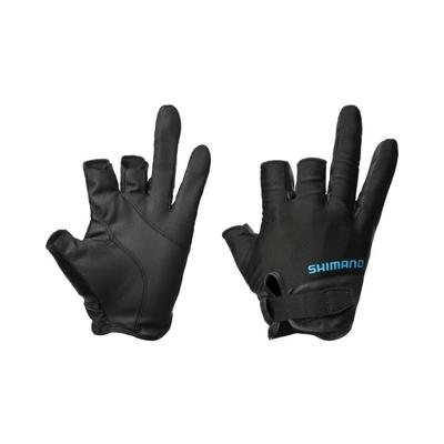 SHIMANO 01 Basic M Перчатки, трехпальцевый крой, GL-008Y, Черные,