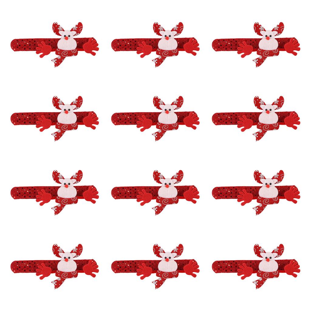 12 шт. Рождественские браслеты-хлопушки Праздничные браслеты-хлопушки для детей и взрослых Рождественские товары для вечеринки Наполнители для чулок