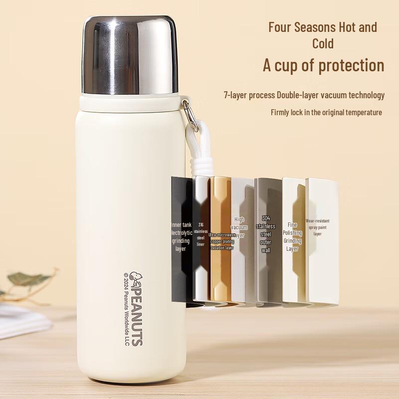 Snoopy 630ML Portable Insulated Mug with Handle