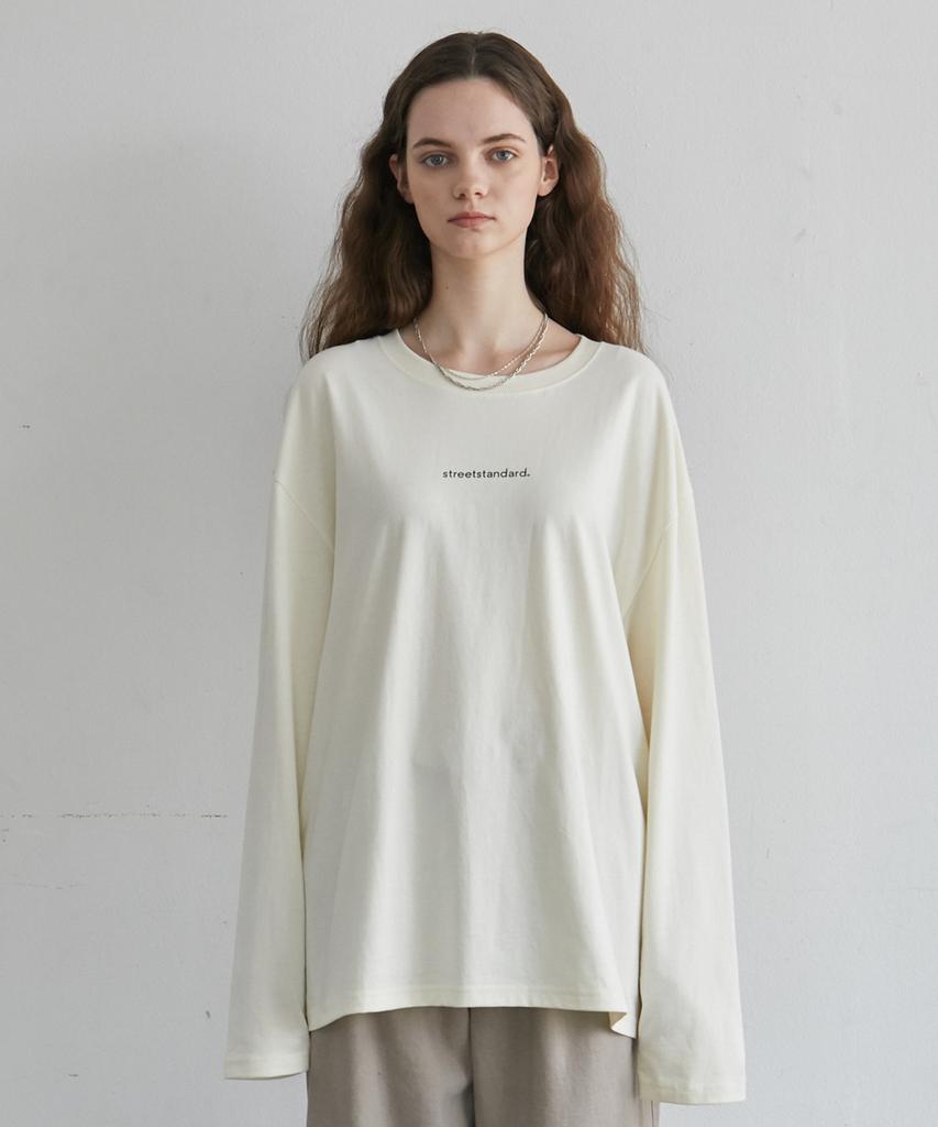 STREET STANDARD S-Logo L/Slv T-Shirts Cream