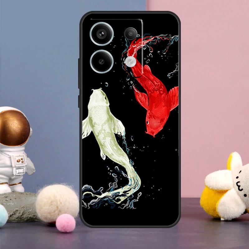 Чехол Ying Yang с рыбками Кои для Xiaomi Redmi Note 9 10 11 12 13 Pro Plus 12S 11S 10S 9S Remdi 12 13 C 9C 10C