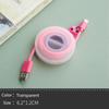 Rotatable Round Earphone Winder Mobile Phone Data Cable Charger Wire Storage Box Automatic USB Cord Adjustable Cables Holder