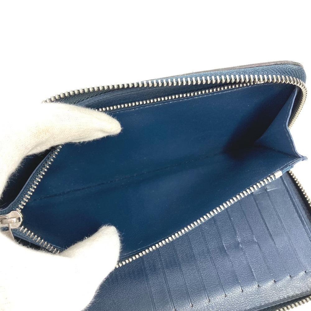 Louis Vuitton  M58823 Zippy Wallet Vertical Zip Around Long Wallet Leather Navy