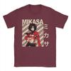Футболки Attack on Titan для мужчин AOT Shingeki No Kyojin Аниме Хлопковые футболки с круглым вырезом с коротким рукавом Идея для подарка Одежда
