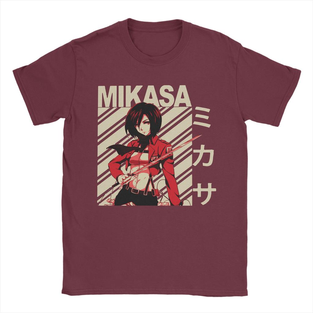 Футболки Attack on Titan для мужчин AOT Shingeki No Kyojin Аниме Хлопковые футболки с круглым вырезом с коротким рукавом Идея для подарка Одежда