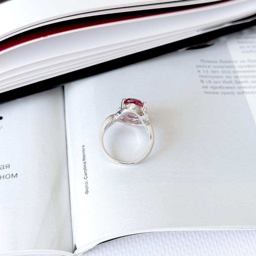 Серебряное кольцо с Султанит султанитом 5.515ct, вес изделия 4,86 гр (2163923)