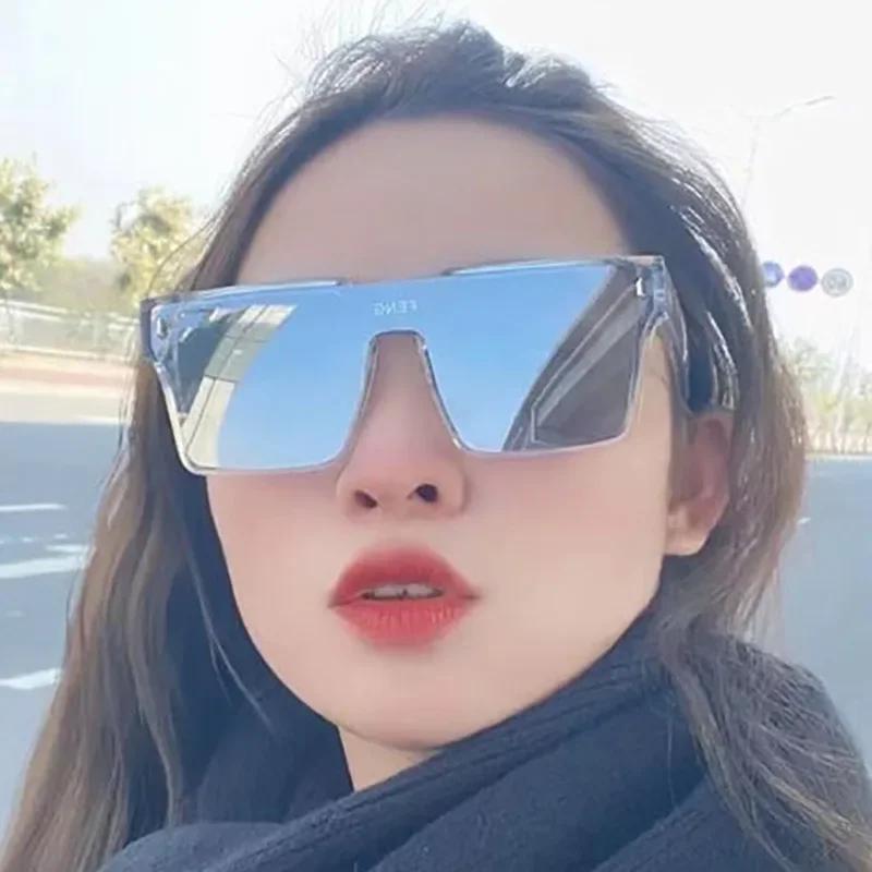 Винтажные солнцезащитные очки большого размера с крупной оправой, для кемпинга, для сценических выступлений, защита от УФ-лучей 400, солнцезащитные очки для женщин и мужчин