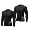 XiXiV Compression Long Cold Weather Warm Running Cold Gear Cold Weather and Men's 2-Pack Fleece-Lined Shirts, Sleeve, Underwear, Innerwear,