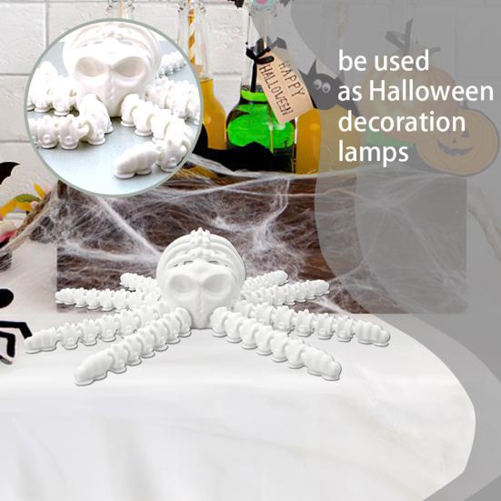 Имитация Скелета Осьминога Фигурка Подвижные Суставы Фигурка Осьминога Шарнирная Модель Морского Животного Игрушка-Непоседа Настольное Украшение Орнамент