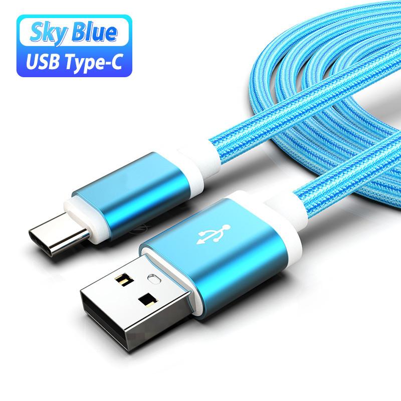 Нейлоновый плетеный USB Type C кабель для быстрой зарядки телефона Samsung M53 M33 A53 A33 5G S22 S21 Ultra USB Type C кабель для быстрой зарядки