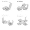 1/5/10PCS For 3528 5050  Clip-on Coupler Solderless PCB 4Pin 10mm LED Strip Connector
