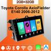 Android Carplay автомобильное радио для Toyota Corolla Axio Fielder E140 2006-2012 мультимедийный проигрыватель головное устройство стерео GPS навигация BT WIFI 2+32 ГБ
