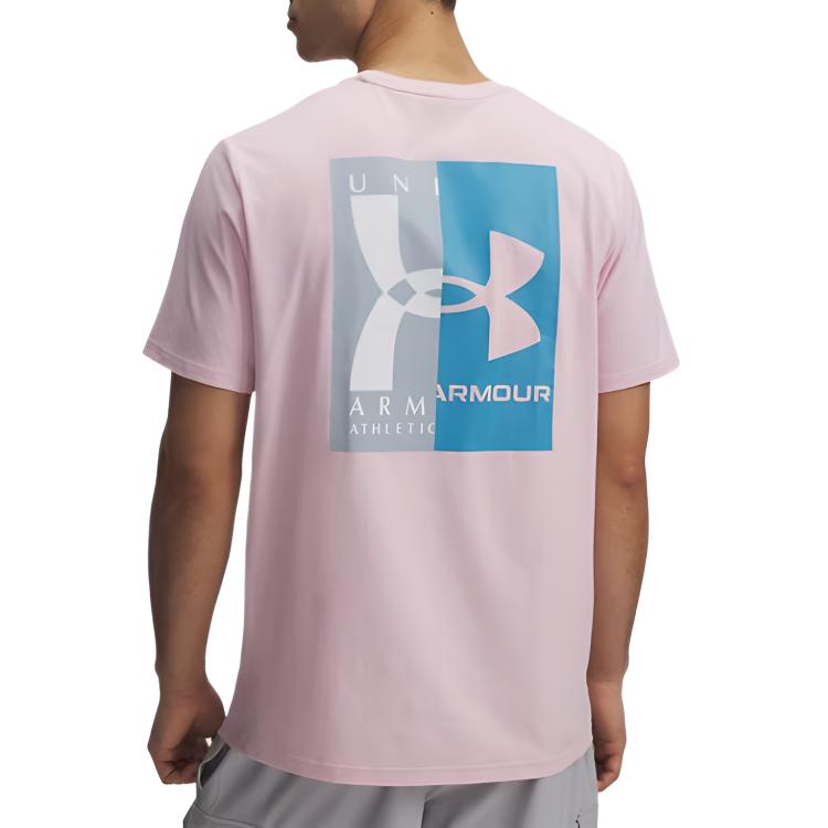 Under Armour Evol Лого Модная Повседневная Футболка с Коротким Рукавом Мужские топы 1390165-647